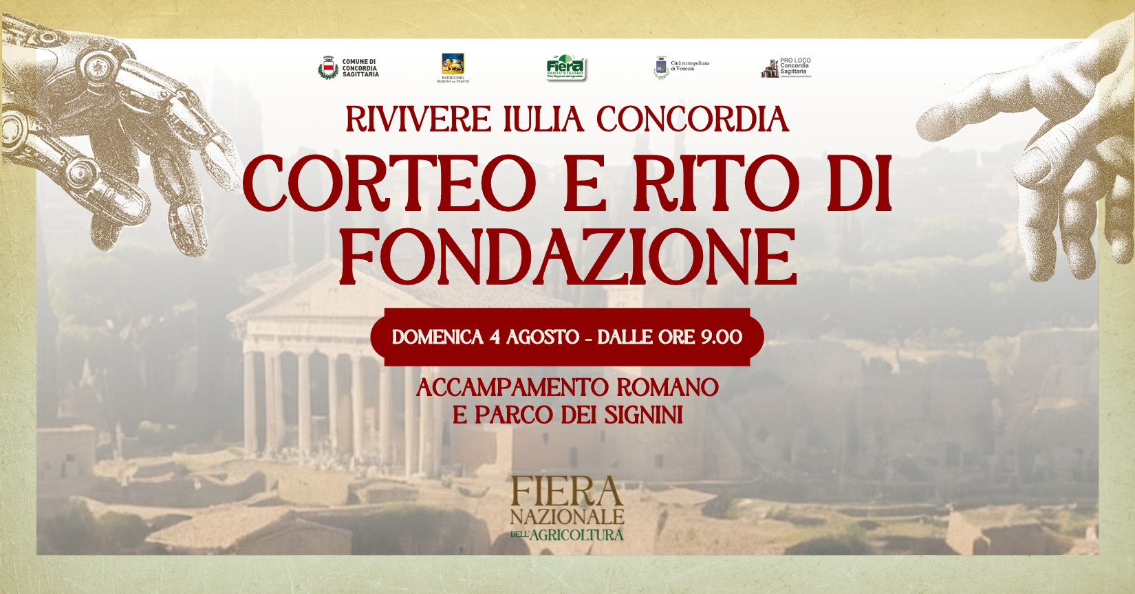 Rivivere Iulia Concordia | Corteo con la legione e Rito di fondazione della città