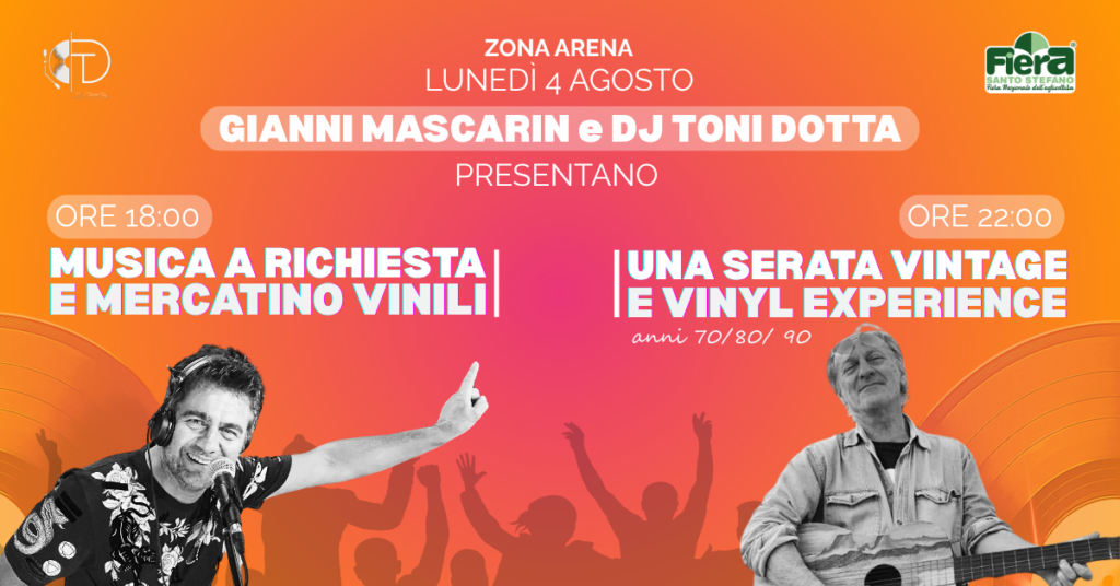 Serata vintage, mercatino vinili e musica su richiesta!