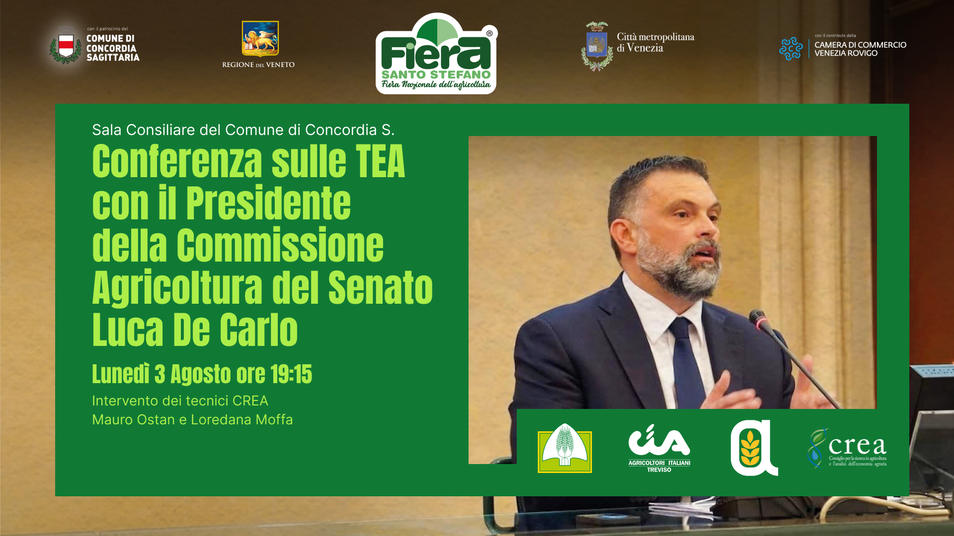 Conferenza TEA – Senatore Luca de Carlo