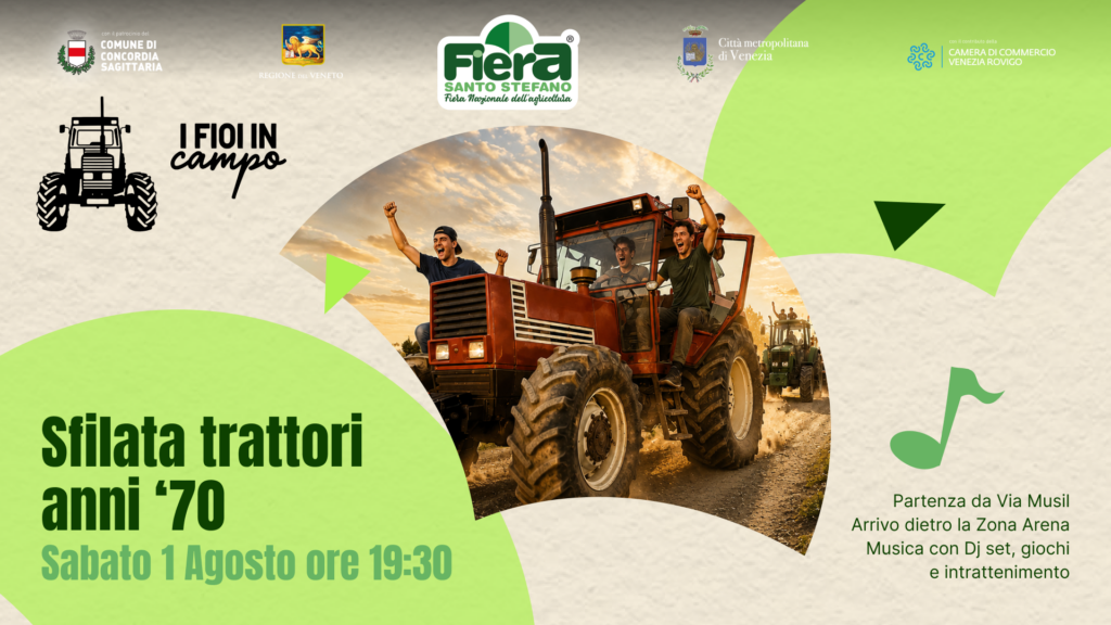 Sfilata trattori anni ’70 – I fioi in campo