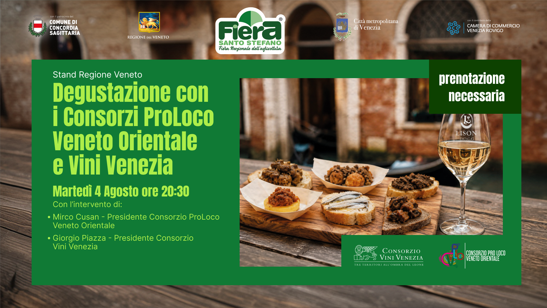 Degustazione sapori tipici del Veneto Orientale